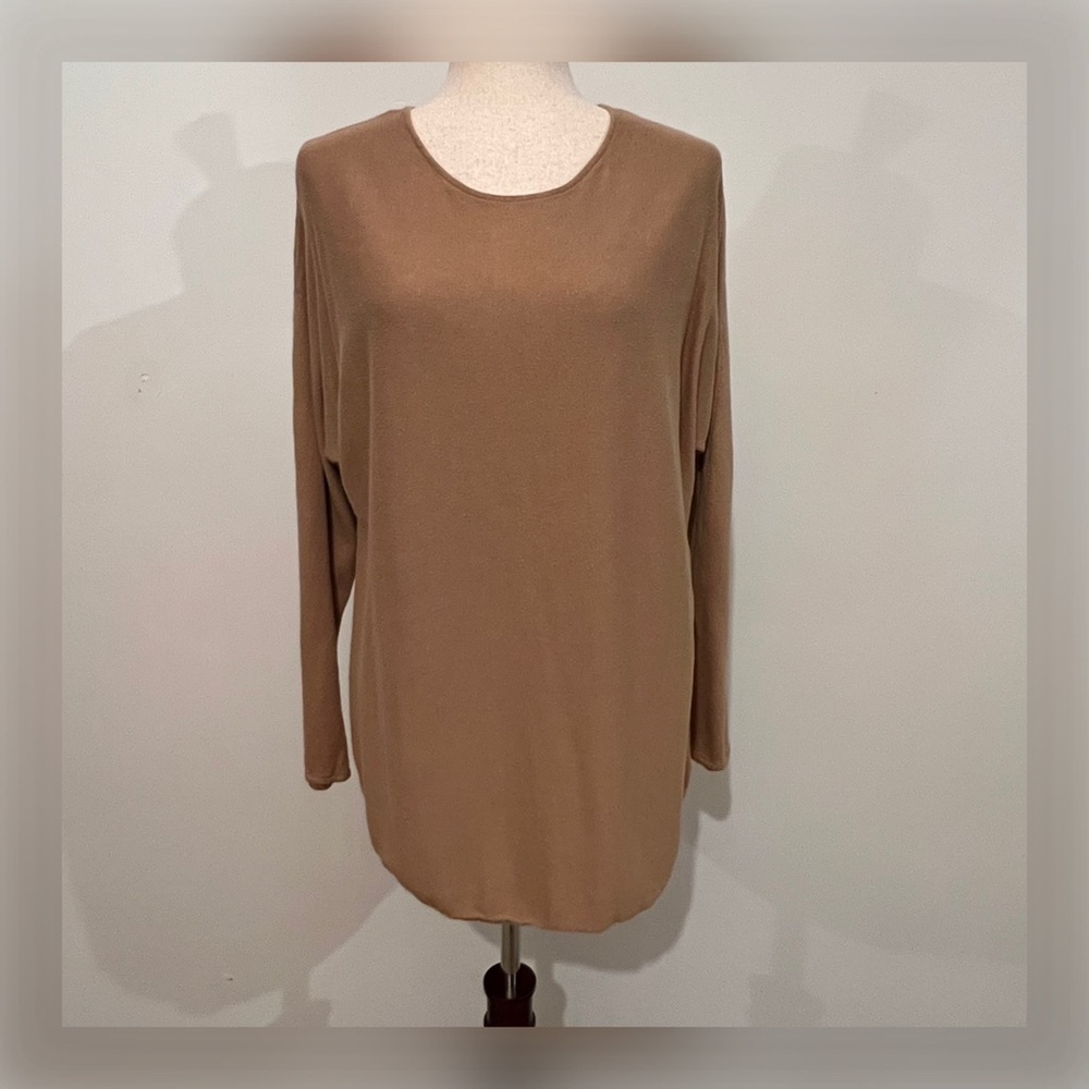MICHAEL KORS Tan Camel Knit Pullover Sweater
